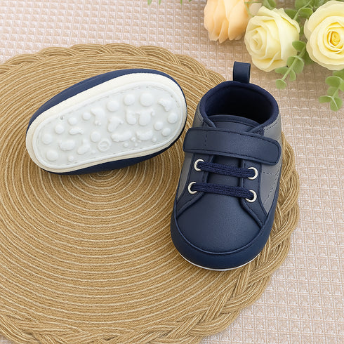 Navy Blue Baby Sneaker with Velcro Strap